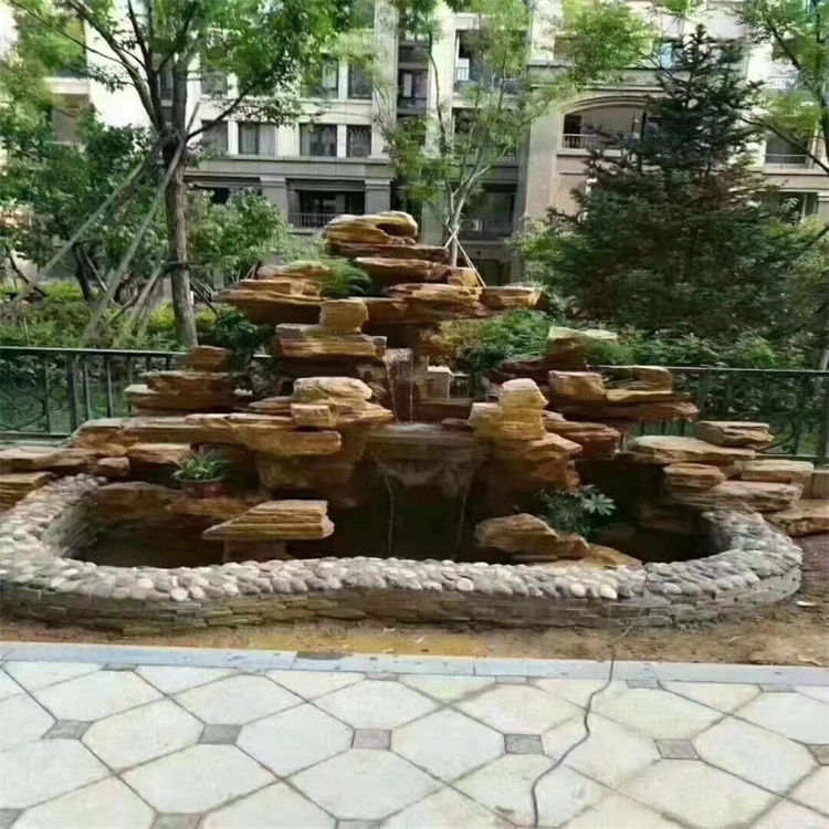 淮南庭院假山鱼池设计方案